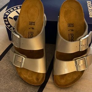 Papillio platform double strap sandals.